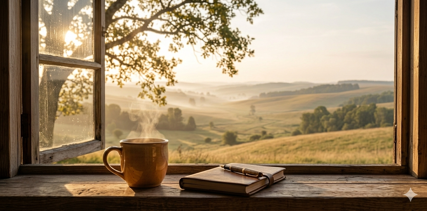 Serene, warm natural scene